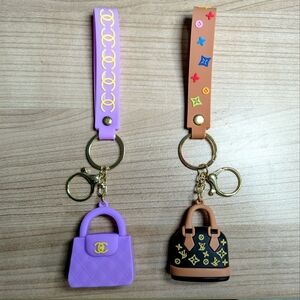 Chanel and Louis Vuitton Keychain / Purse Charm Set 👛👜